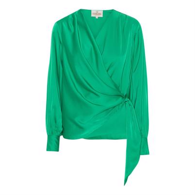 Karmamia Copenhagen Ines Bluse Emerald Shop Online Hos Blossom